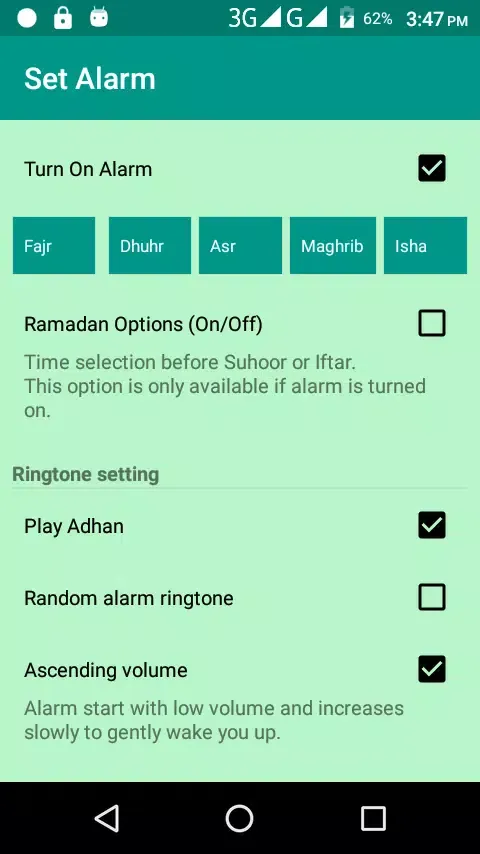 Auto Azan Alarm Screenshots
