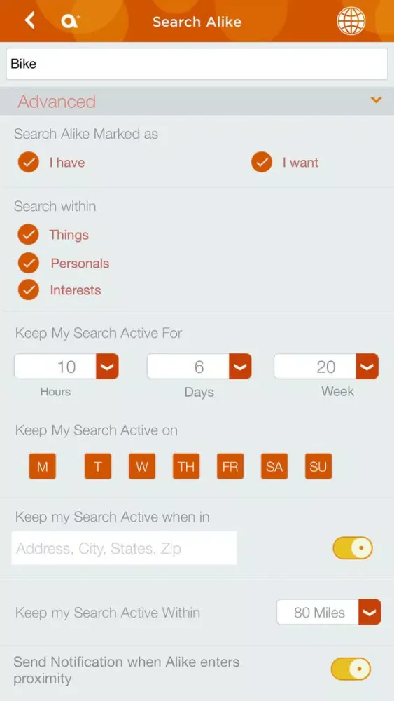 Alike - search iT by proximity !應用截圖