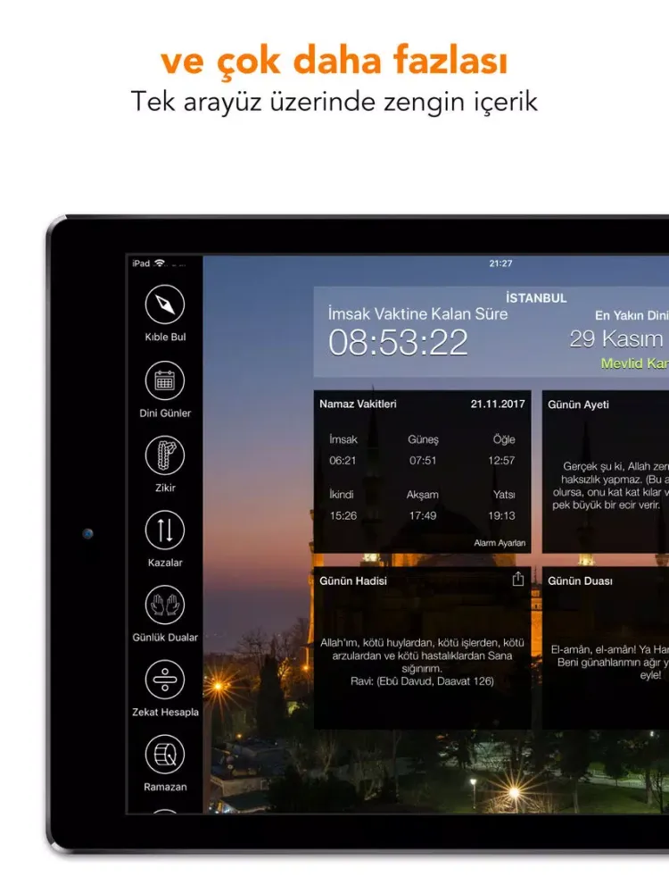 İslam Vakti Pro - Namaz Vakti iPad  Screenshots