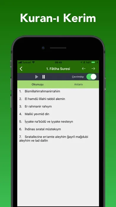 Zrzuty ekranu Namaz Vakti - Ezan Saati, Dua