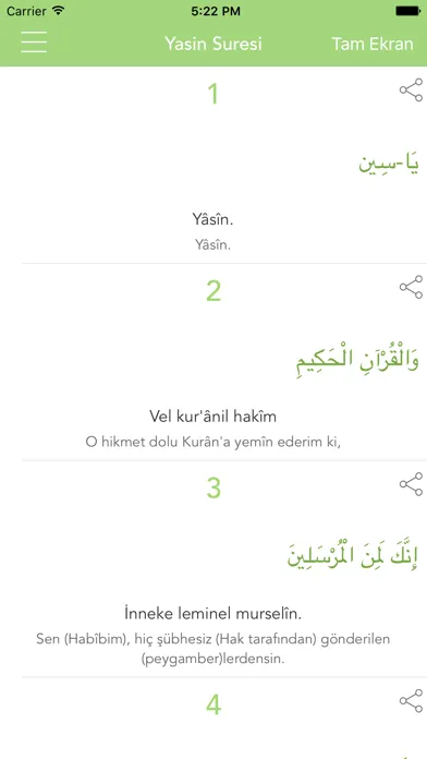 Capturas de tela do Yasin Suresi Yasin-i Şerif PRO
