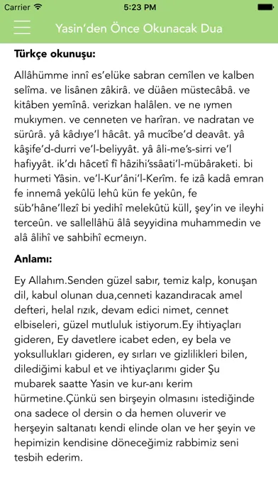 Capturas de tela do Yasin Suresi Yasin-i Şerif PRO
