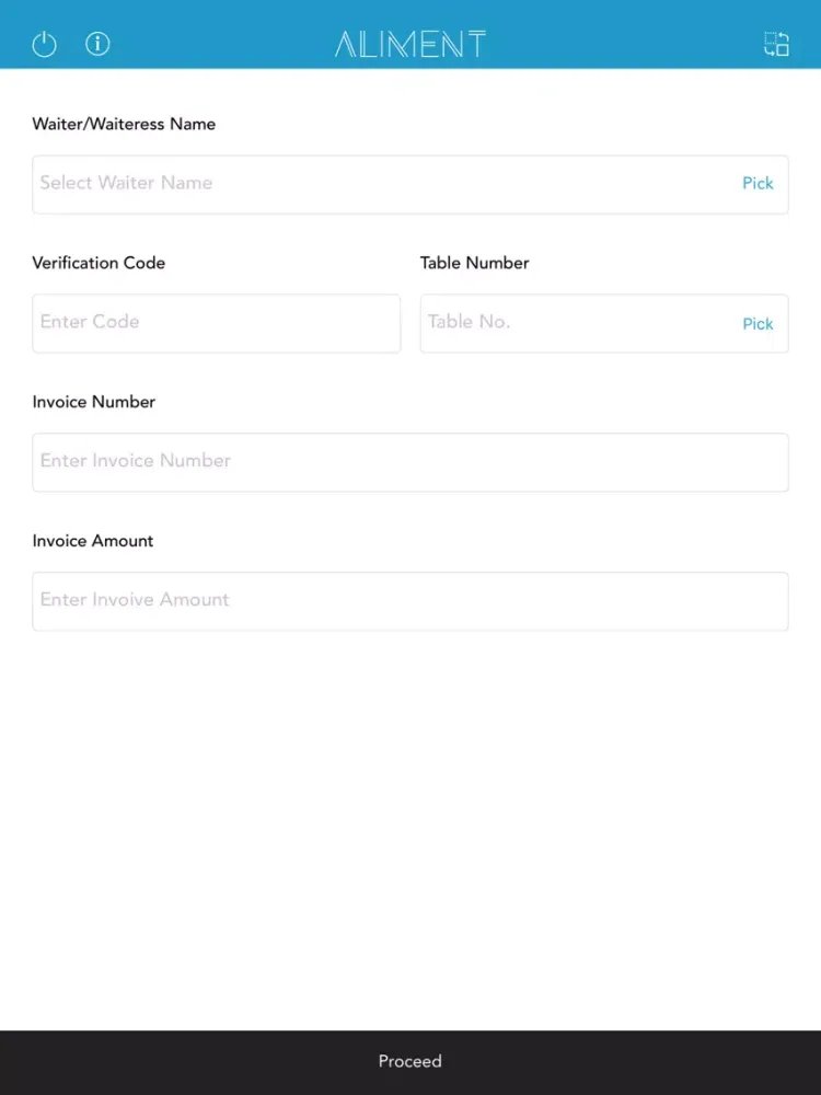 Aliment Restaurant Management iPad  스크린샷