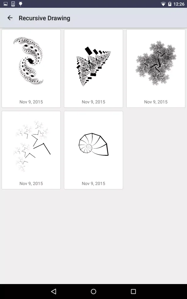 Recursive Drawing Screenshots
