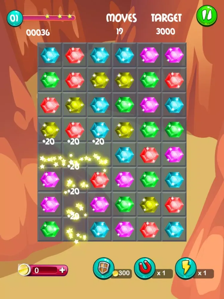 Ảnh chụp màn hình của A Shiny Jewels Knotty iPad 