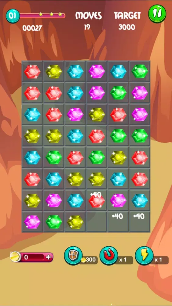 Ảnh chụp màn hình của A Shiny Jewels Knotty