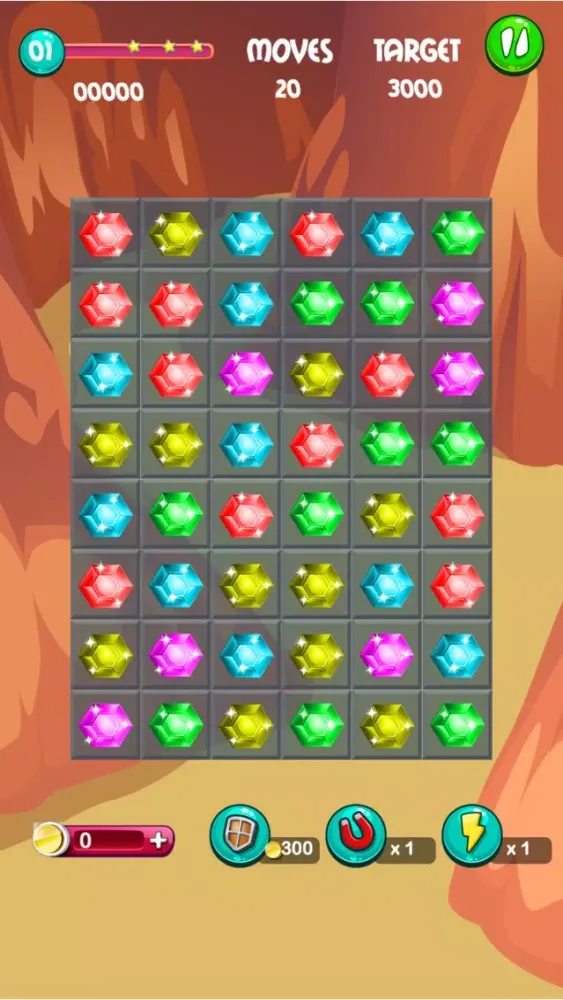 Ảnh chụp màn hình của A Shiny Jewels Knotty