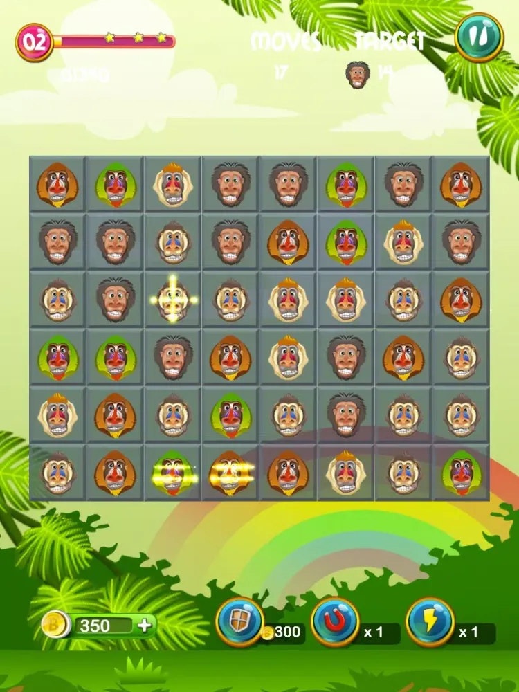 A Baboon Match Drappy iPad  スクリーンショット