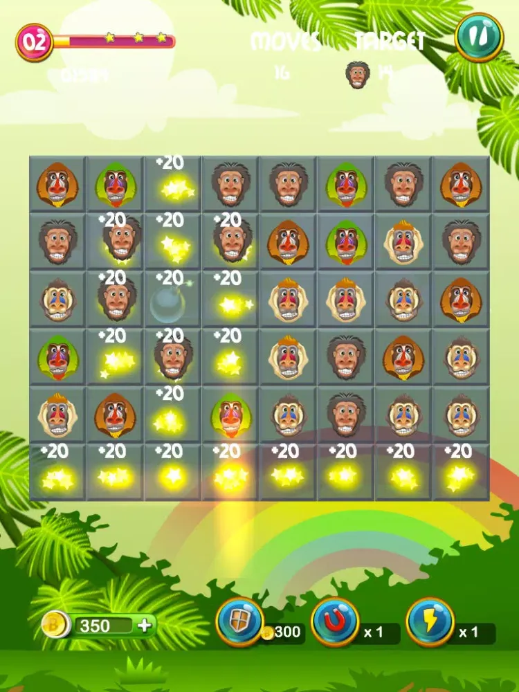 A Baboon Match Drappy iPad  スクリーンショット