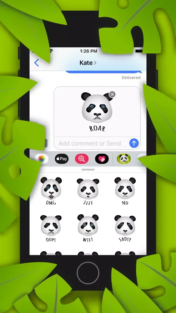 Captures d'écran de Akio the Panda stickers