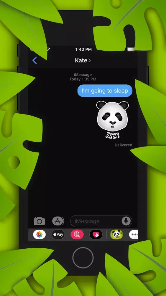 Captures d'écran de Akio the Panda stickers