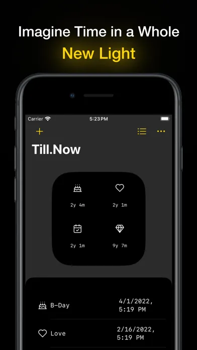 Capturas de tela do TillNow: Days Since