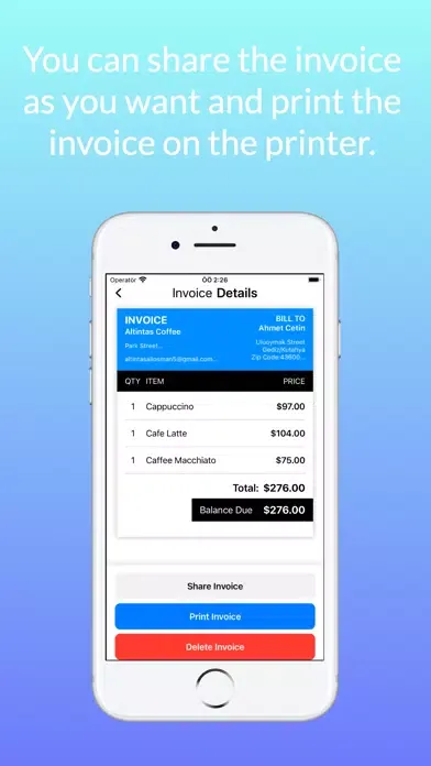 Captures d'écran de Invoice Generator-Make Receipt