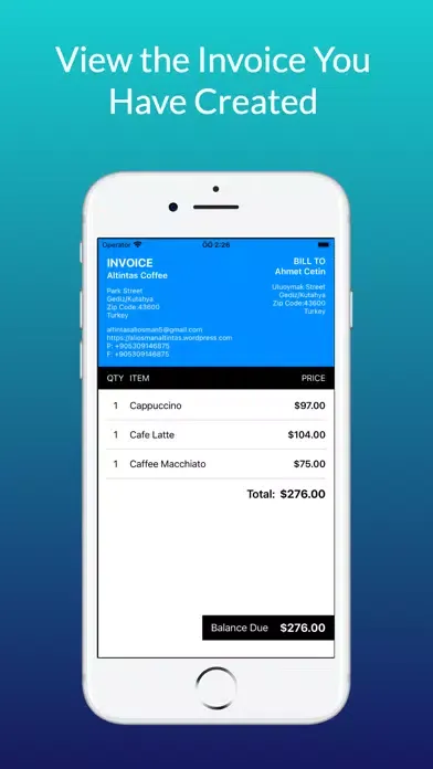 Captures d'écran de Invoice Generator-Make Receipt
