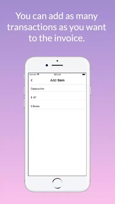 Captures d'écran de Invoice Generator-Make Receipt