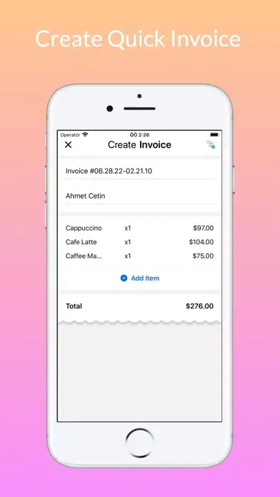Captures d'écran de Invoice Generator-Make Receipt
