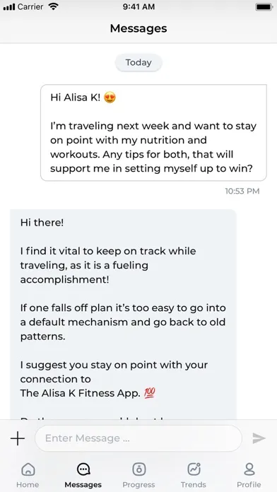 Screenshot di ALISA K Fitness