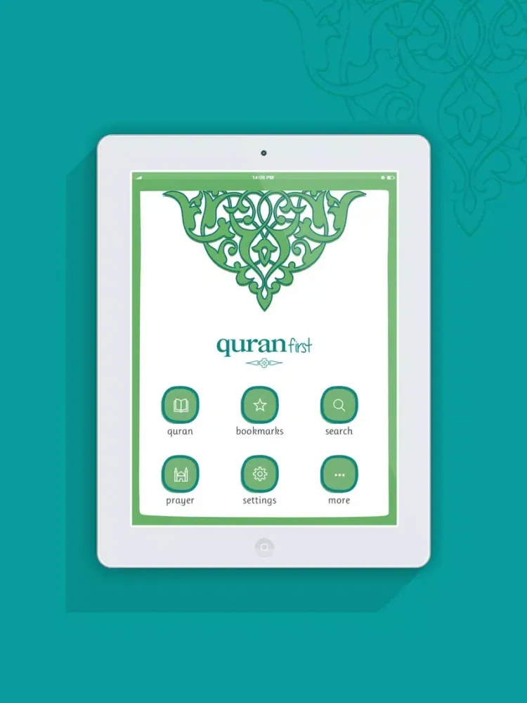 Ảnh chụp màn hình của Quran First iPad 