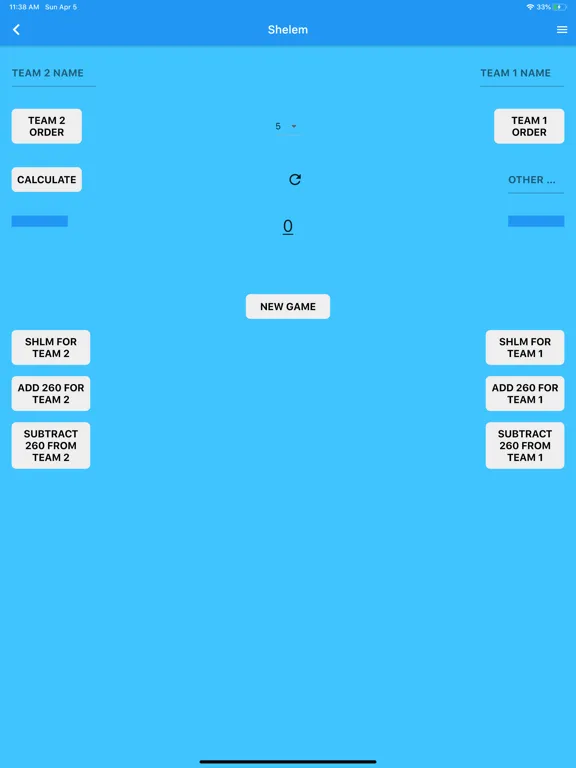 Shelem score iPad  سکرین شاٹس