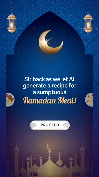Ảnh chụp màn hình của Ramadan AI Recipe Generator