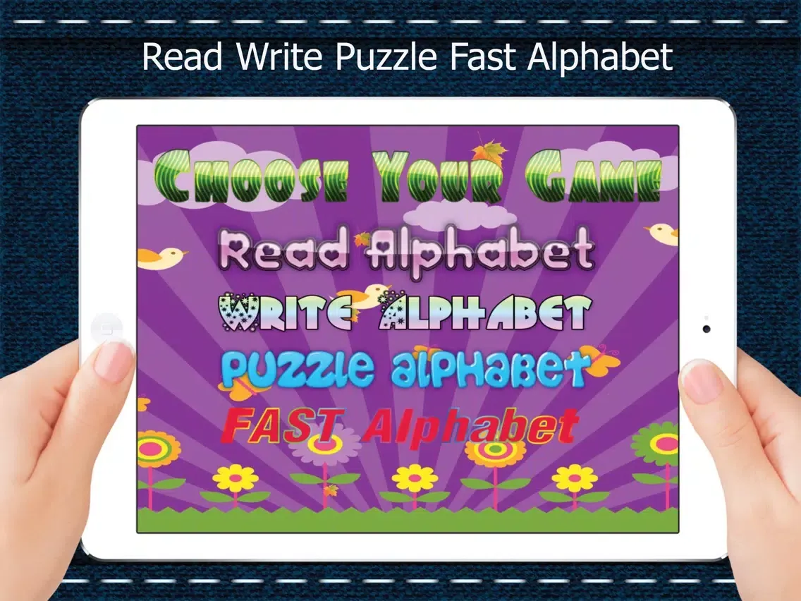 alphabet flash cards for toddlers and baby : games iPad  Screenshots