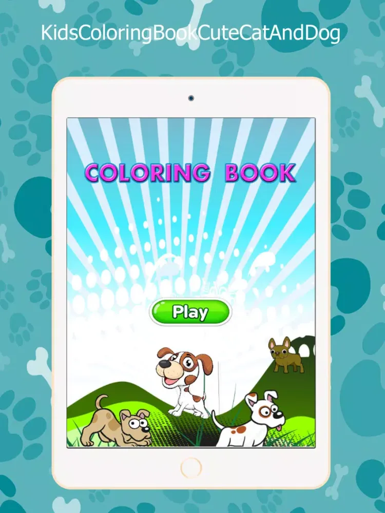 Capturas de tela do Kids Coloring Book Cute Cat And Dog iPad 