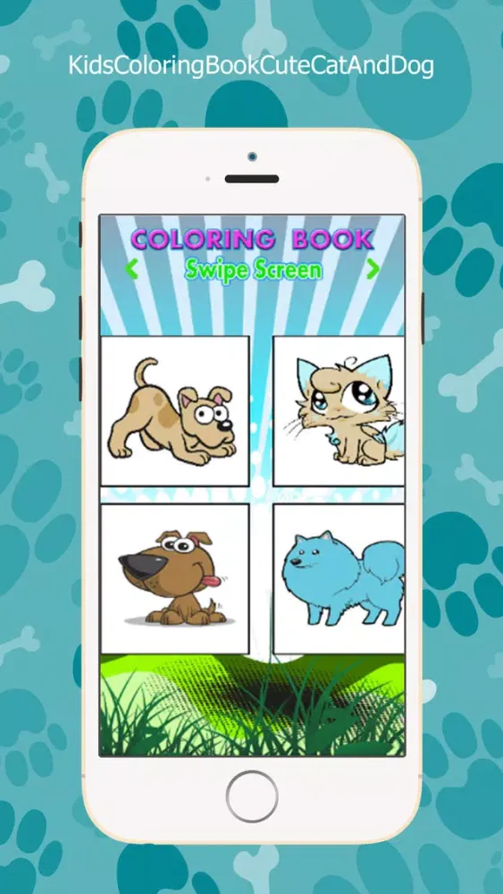 Capturas de tela do Kids Coloring Book Cute Cat And Dog
