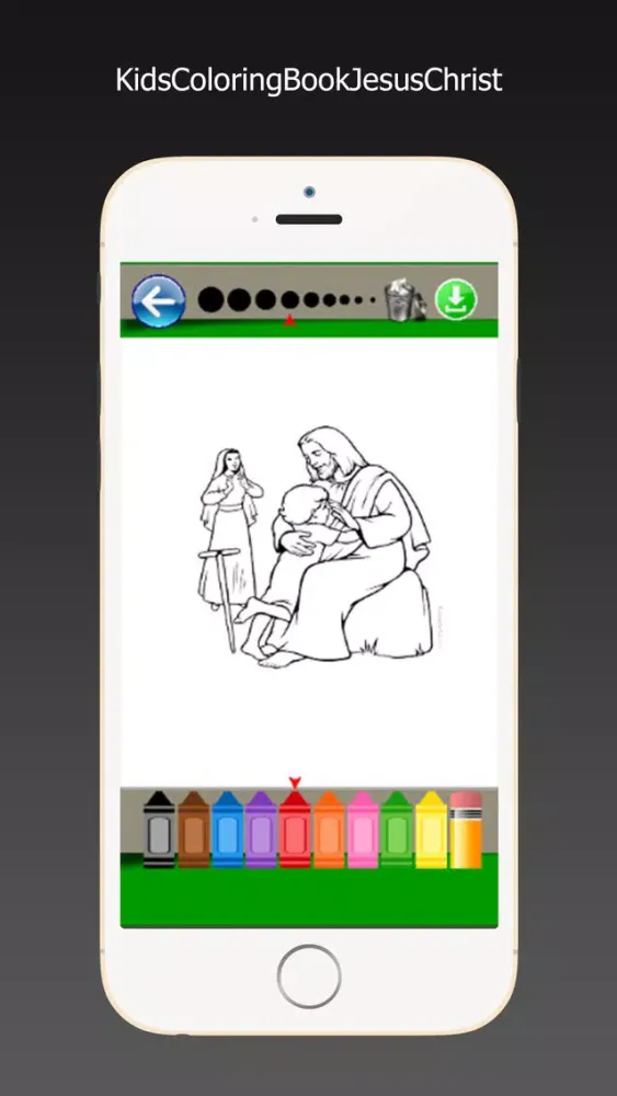 Capturas de pantalla de pixart apple pencil adult coloring jesus Christ