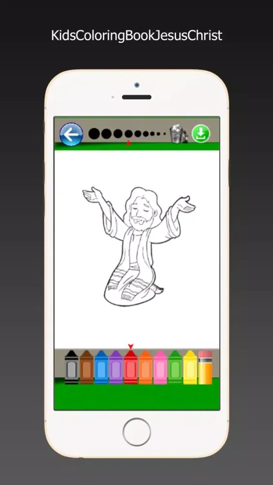 Capturas de pantalla de pixart apple pencil adult coloring jesus Christ