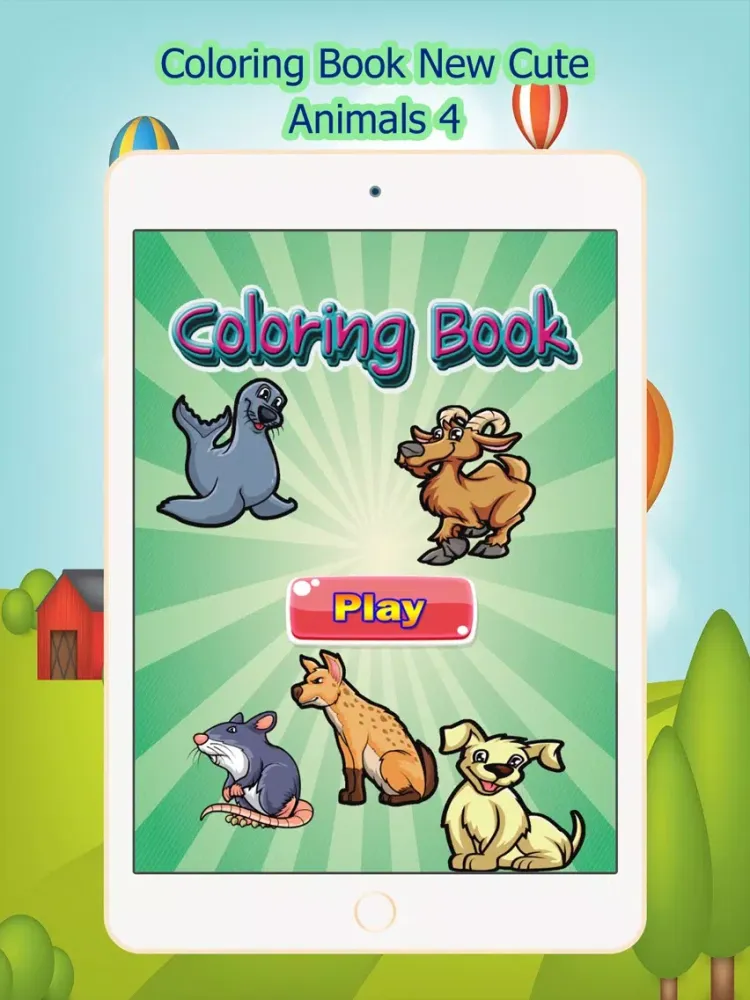 Скриншоты KidsColoringBook-NewAllAndCuteAnimals iPad 