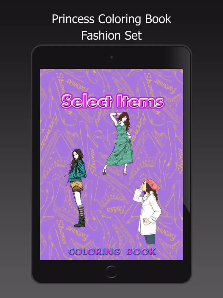 Capturas de pantalla de Princess Coloring Book Drawing Painting Colorful iPad 