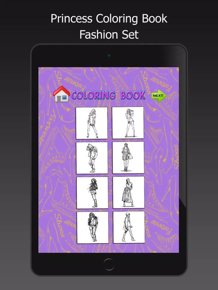Capturas de pantalla de Princess Coloring Book Drawing Painting Colorful iPad 