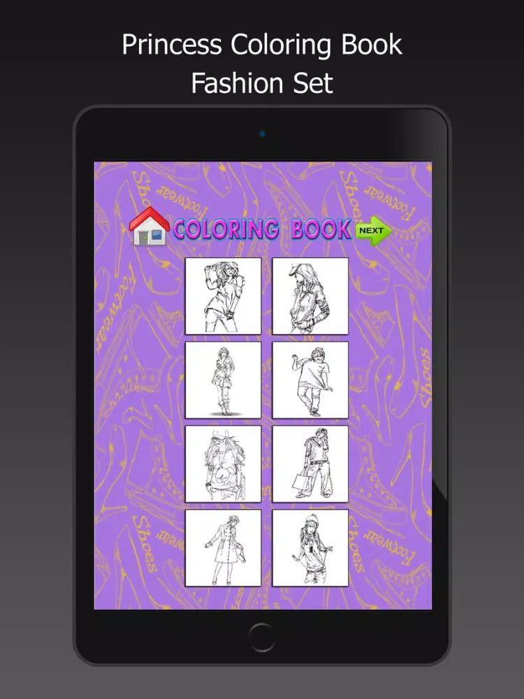 Capturas de pantalla de Princess Coloring Book Drawing Painting Colorful iPad 