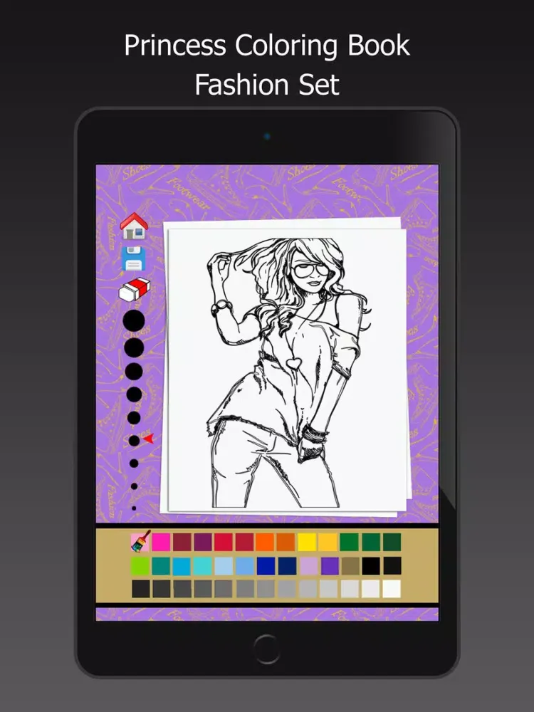 Capturas de pantalla de Princess Coloring Book Drawing Painting Colorful iPad 