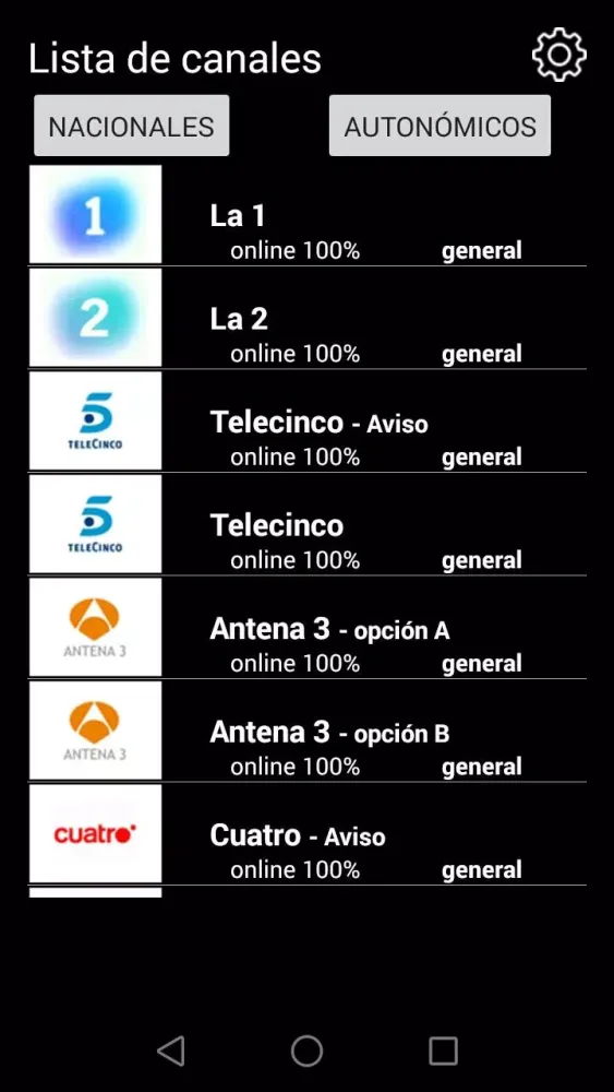 TV online Screenshots