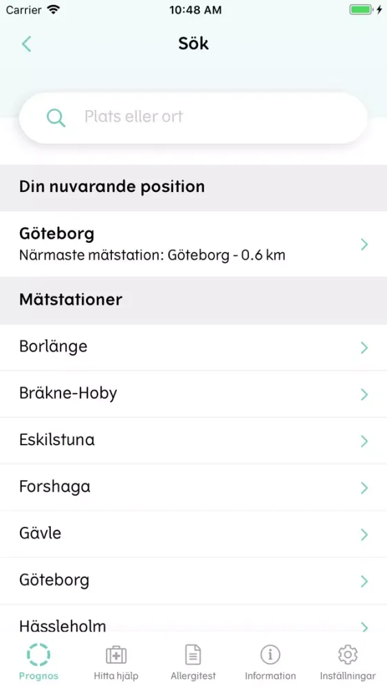 تصاویر Pollenkoll - Dagliga prognoser