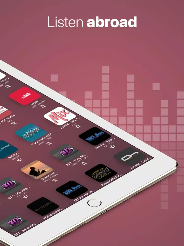 Radio FM - America station app iPad  スクリーンショット