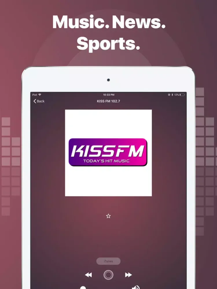 Radio FM - America station app iPad  スクリーンショット