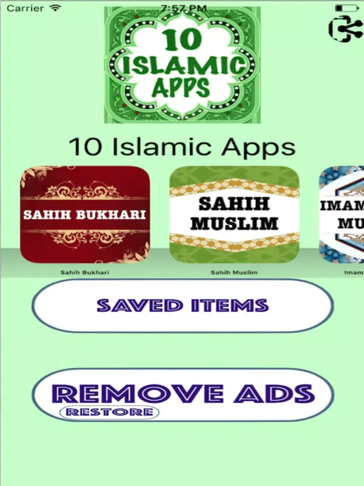 ภาพหน้าจอของ 10 Islamic Apps ( Library of Islam ) iPad 