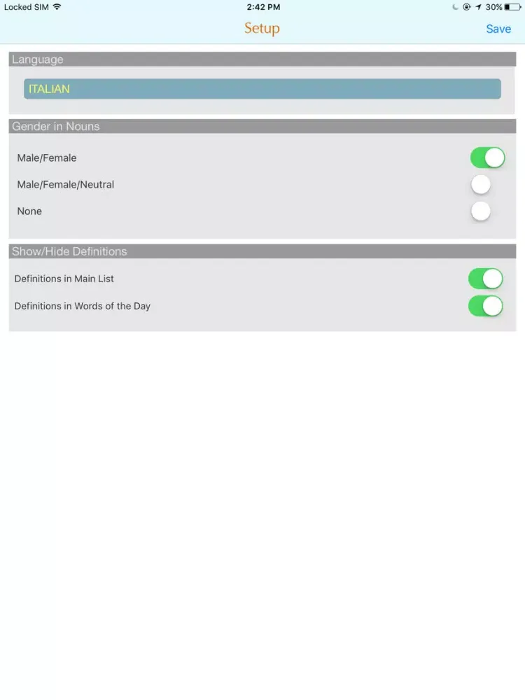 Language Mate iPad  Ekran Görüntüleri