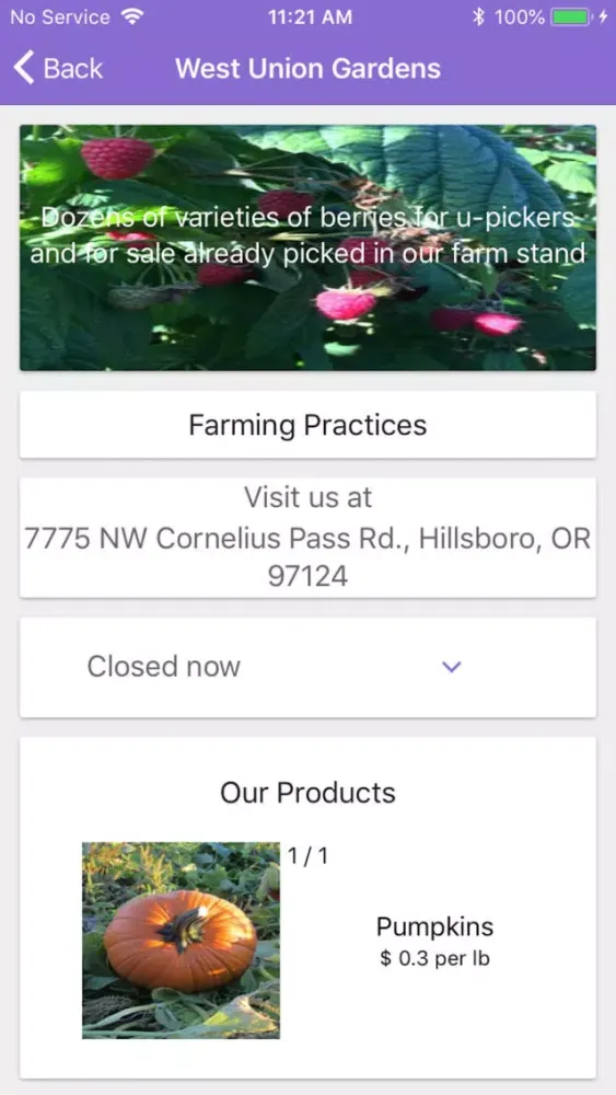 Tangkapan skrin FarmGalaxy - local farms guide
