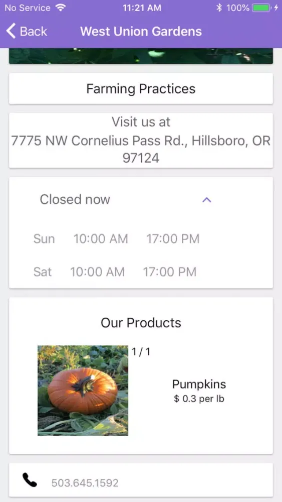 Tangkapan skrin FarmGalaxy - local farms guide
