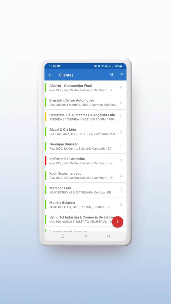 VendasExternas-Suporte Screenshots