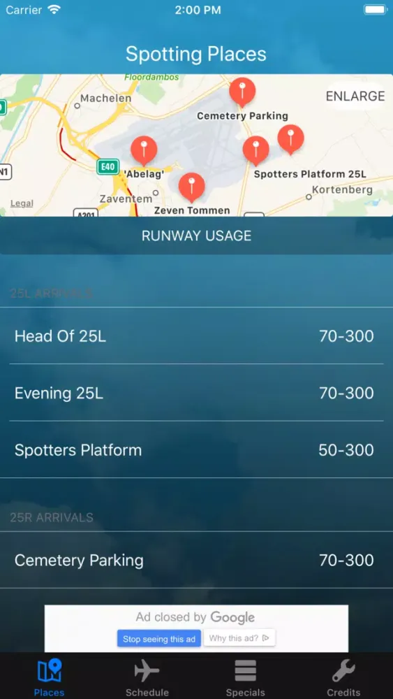 Screenshot di Brussels Airport Spotting