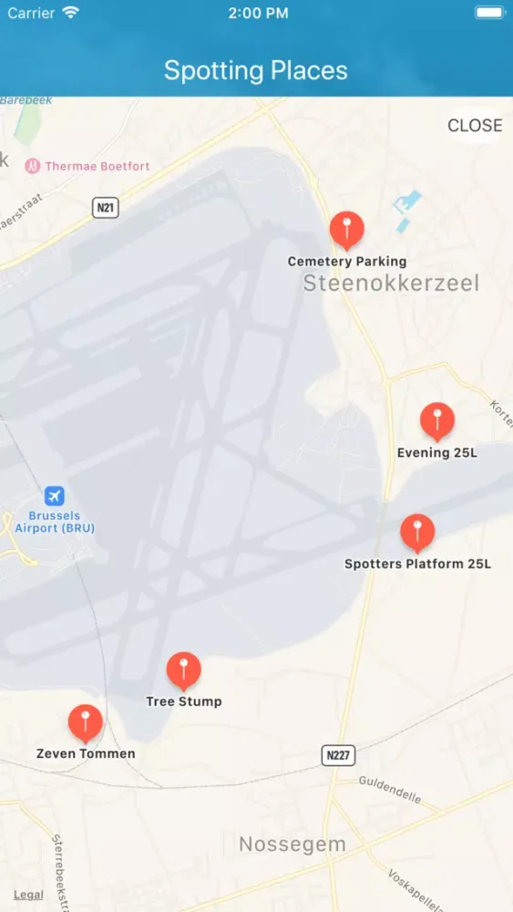 Screenshot di Brussels Airport Spotting