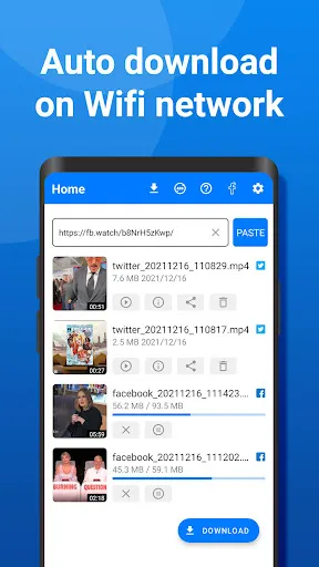 Tangkapan skrin Video Downloader: All Socials