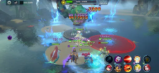ภาพหน้าจอของ Elemental Titans: RPG Arena