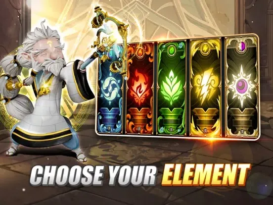 Elemental Titans:3D Idle Arena iPad  Screenshots