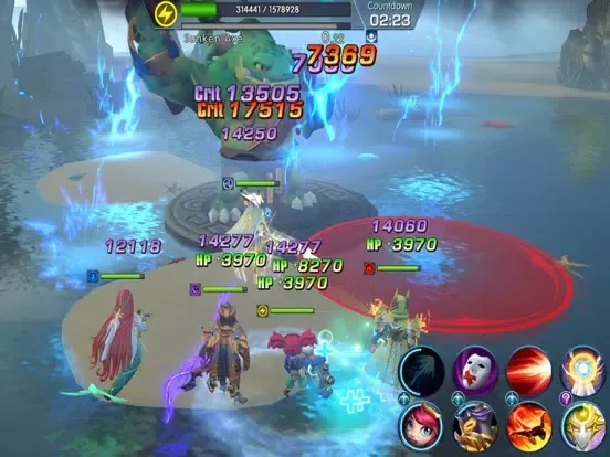 Elemental Titans:3D Idle Arena iPad  Screenshots