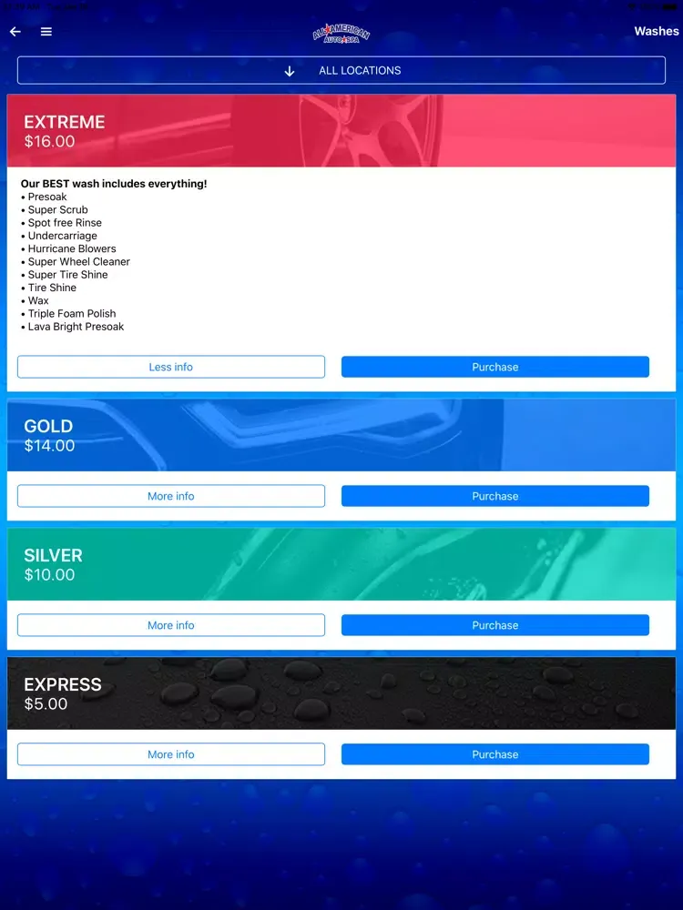 All American Auto iPad 應用截圖